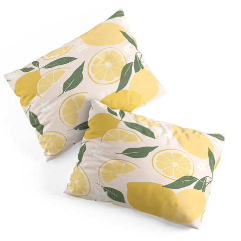 Cuss Yeah Designs Abstract Lemon Pattern Pillow Shams