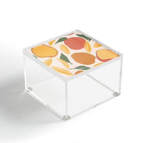 Cuss Yeah Designs Abstract Mango Pattern Acrylic Box