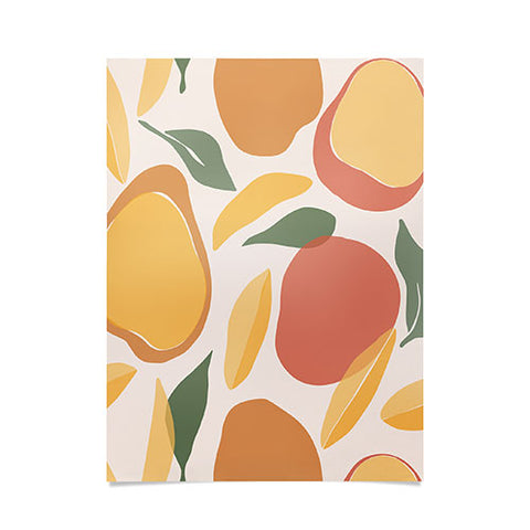 Cuss Yeah Designs Abstract Mango Pattern Poster