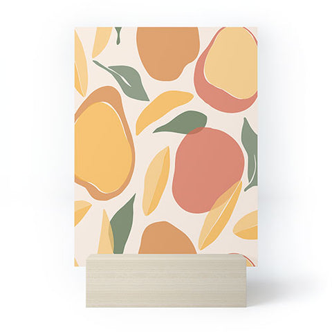 Cuss Yeah Designs Abstract Mango Pattern Mini Art Print