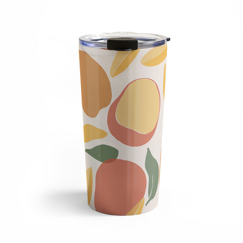 Cuss Yeah Designs Abstract Mango Pattern Travel Mug