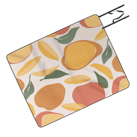 Cuss Yeah Designs Abstract Mango Pattern Picnic Blanket