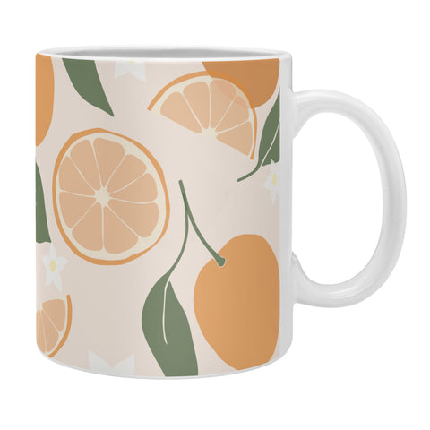 Cuss Yeah Designs Abstract Orange Pattern Coffee Mug