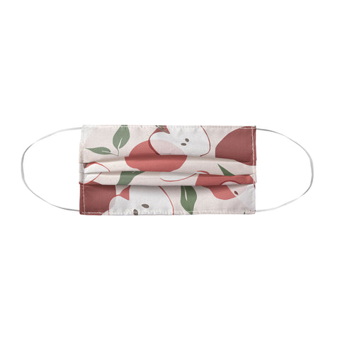 Cuss Yeah Designs Abstract Red Apple Pattern Face Mask