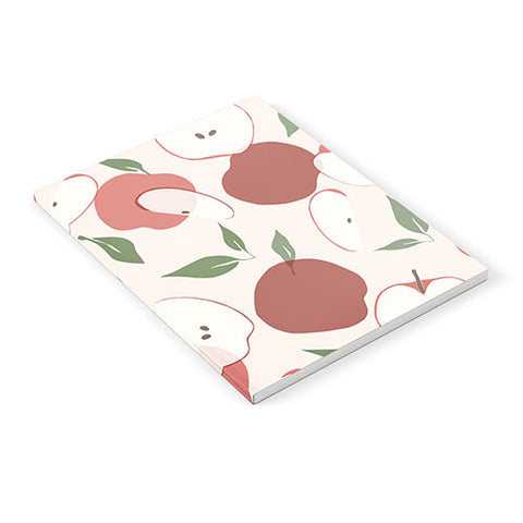 Cuss Yeah Designs Abstract Red Apple Pattern Notebook