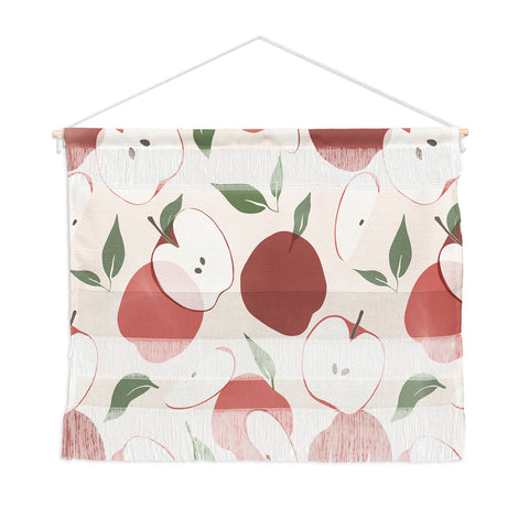 Cuss Yeah Designs Abstract Red Apple Pattern Wall Hanging Landscape
