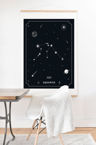 Cuss Yeah Designs Aquarius Star Constellation Art Print And Hanger