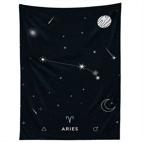 Cuss Yeah Designs Aries Star Constellation Tapestry