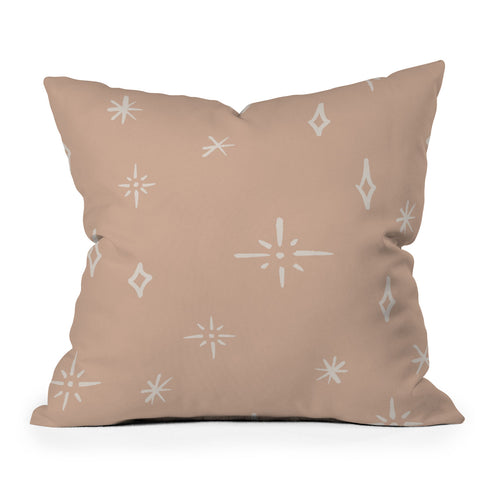 Cuss Yeah Designs Boho Star Pattern Throw Pillow