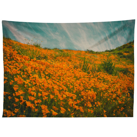 Cuss Yeah Designs California Poppy Field Tapestry