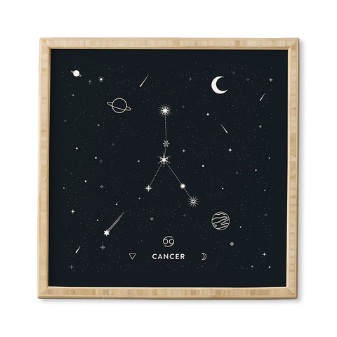 Cuss Yeah Designs Cancer Star Constellation Framed Wall Art