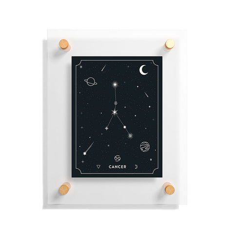 Cuss Yeah Designs Cancer Star Constellation Floating Acrylic Print