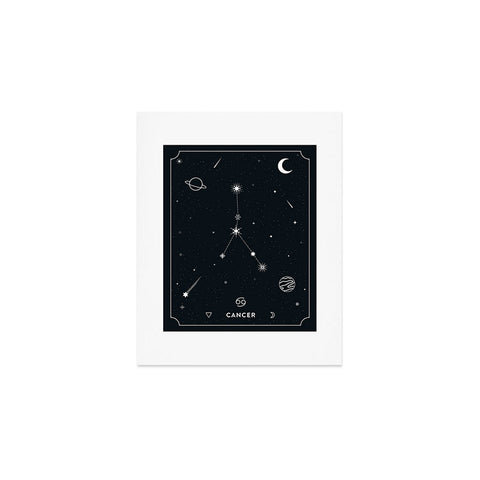 Cuss Yeah Designs Cancer Star Constellation Art Print
