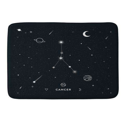 Cuss Yeah Designs Cancer Star Constellation Memory Foam Bath Mat