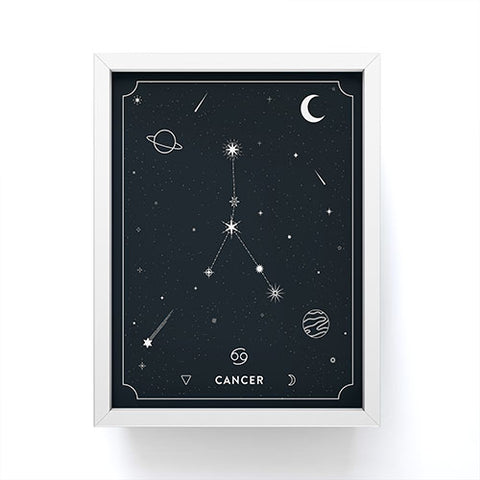 Cuss Yeah Designs Cancer Star Constellation Framed Mini Art Print