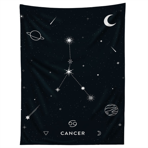 Cuss Yeah Designs Cancer Star Constellation Tapestry