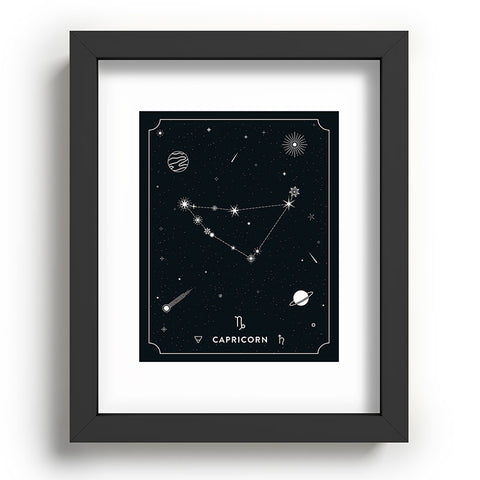 Cuss Yeah Designs Capricorn Star Constellation Recessed Framing Rectangle