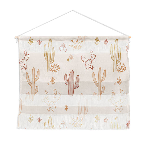 Cuss Yeah Designs Hand Drawn Cactus Pattern Wall Hanging Landscape