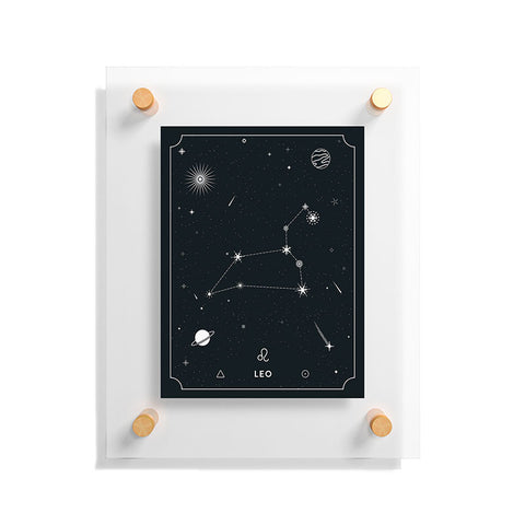 Cuss Yeah Designs Leo Star Constellation Floating Acrylic Print