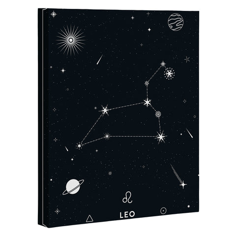 Cuss Yeah Designs Leo Star Constellation Art Canvas