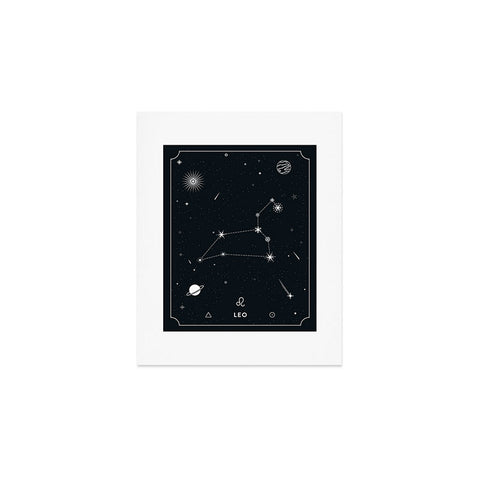 Cuss Yeah Designs Leo Star Constellation Art Print