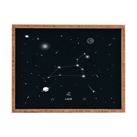 Cuss Yeah Designs Leo Star Constellation Rectangular Tray