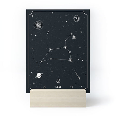 Cuss Yeah Designs Leo Star Constellation Mini Art Print