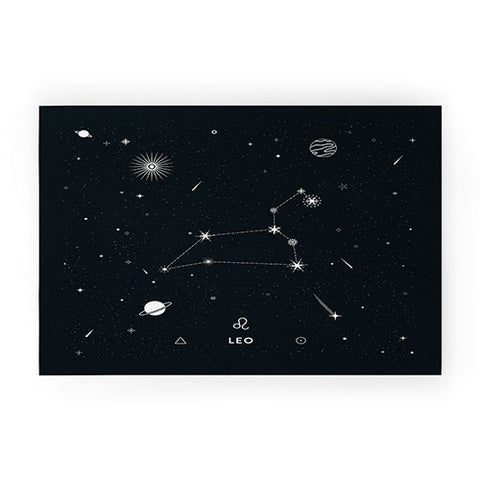 Cuss Yeah Designs Leo Star Constellation Welcome Mat