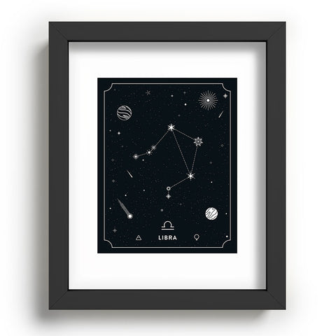 Cuss Yeah Designs Libra Star Constellation Recessed Framing Rectangle