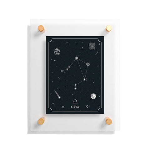 Cuss Yeah Designs Libra Star Constellation Floating Acrylic Print