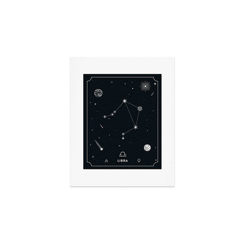 Cuss Yeah Designs Libra Star Constellation Art Print