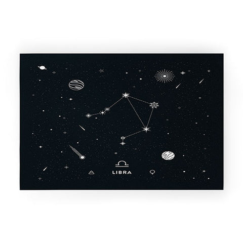 Cuss Yeah Designs Libra Star Constellation Welcome Mat