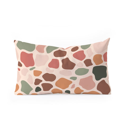Cuss Yeah Designs Multicolor Giraffe Pattern 001 Oblong Throw Pillow