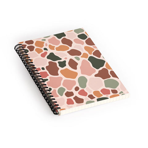 Cuss Yeah Designs Multicolor Giraffe Pattern 001 Spiral Notebook