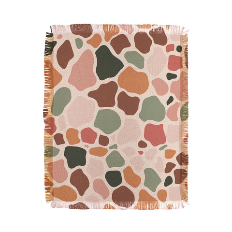 Cuss Yeah Designs Multicolor Giraffe Pattern 001 Throw Blanket