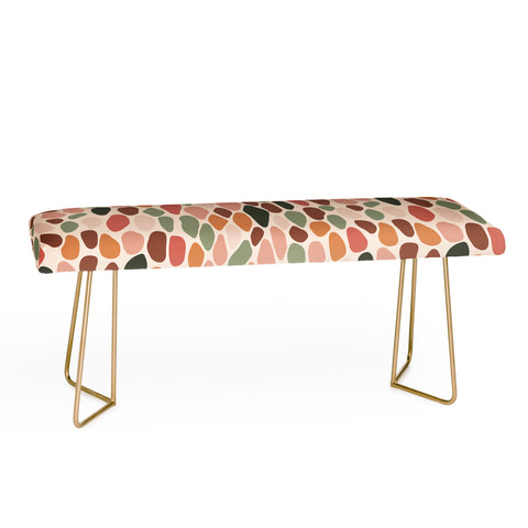 Cuss Yeah Designs Multicolor Snake Scale Pattern Bench