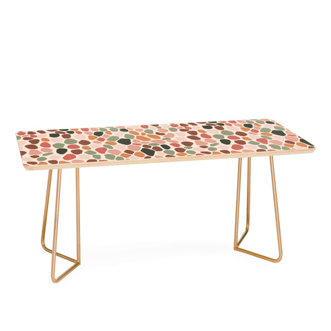 Cuss Yeah Designs Multicolor Snake Scale Pattern Coffee Table