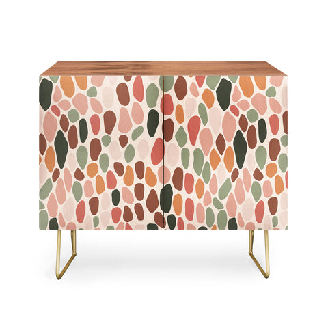Cuss Yeah Designs Multicolor Snake Scale Pattern Credenza