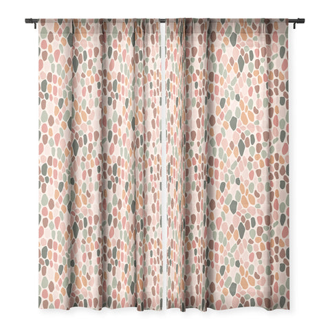 Cuss Yeah Designs Multicolor Snake Scale Pattern Sheer Window Curtain