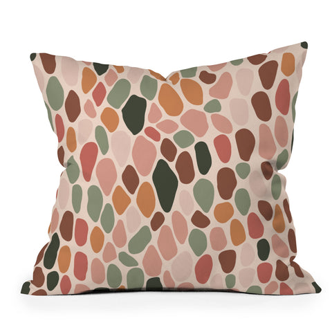 Cuss Yeah Designs Multicolor Snake Scale Pattern Throw Pillow