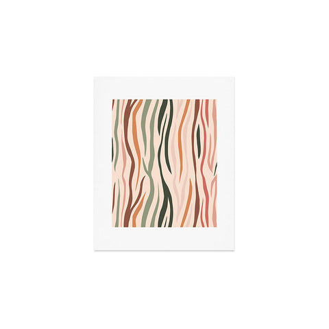 Cuss Yeah Designs Multicolor Zebra Pattern 001 Art Print