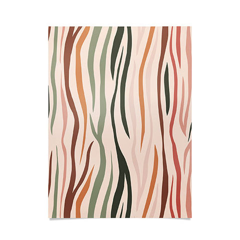 Cuss Yeah Designs Multicolor Zebra Pattern 001 Poster