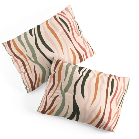 Cuss Yeah Designs Multicolor Zebra Pattern 001 Pillow Shams