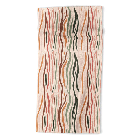 Cuss Yeah Designs Multicolor Zebra Pattern 001 Beach Towel