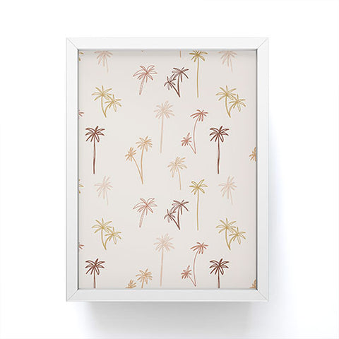 Cuss Yeah Designs Palm Tree Pattern Framed Mini Art Print