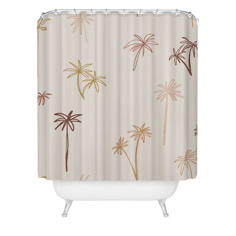 Cuss Yeah Designs Palm Tree Pattern Shower Curtain