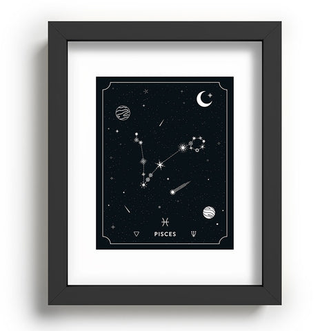 Cuss Yeah Designs Pisces Star Constellation Recessed Framing Rectangle