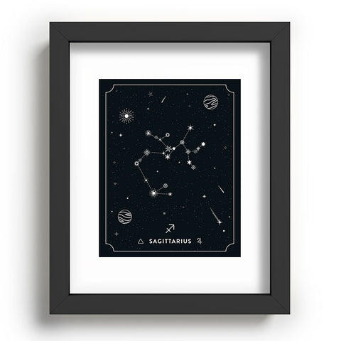 Cuss Yeah Designs Sagittarius Star Constellation Recessed Framing Rectangle