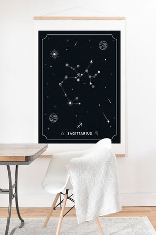 Cuss Yeah Designs Sagittarius Star Constellation Art Print And Hanger