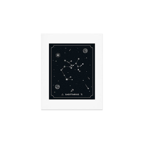 Cuss Yeah Designs Sagittarius Star Constellation Art Print